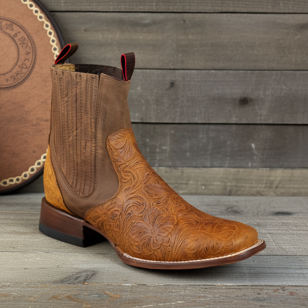 1813 - RockinLeather Men's Bulldog Caballero Leather Stamped