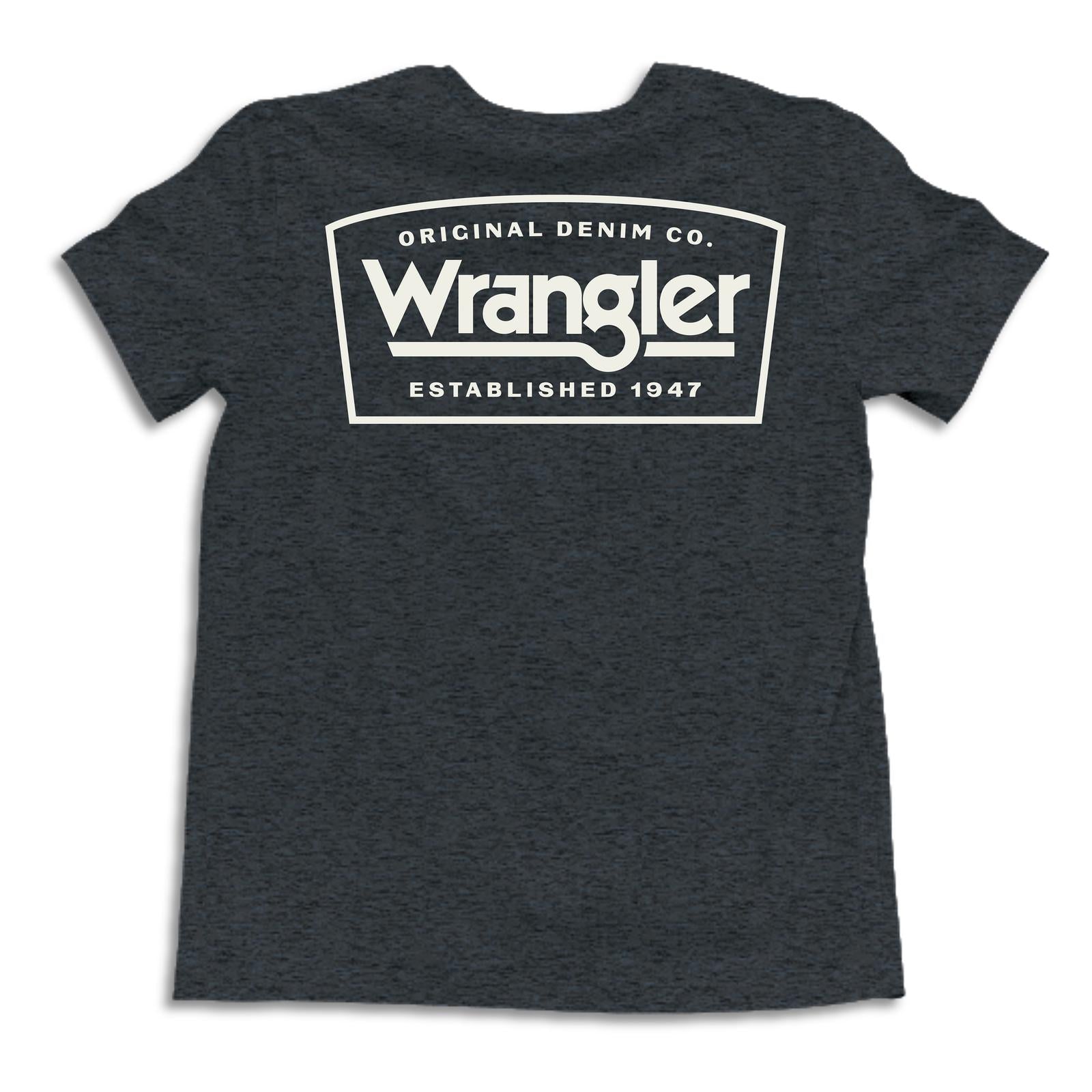 cvlte tシャツ 112368583 - Wrangler EST 1947 Jet Black Heather T Shirt – D