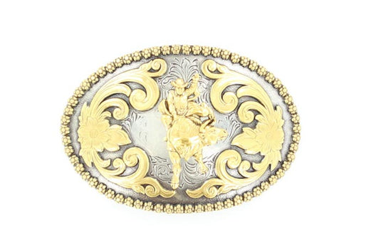3756641 - Nocona Oval Floral Embossed Buckle
