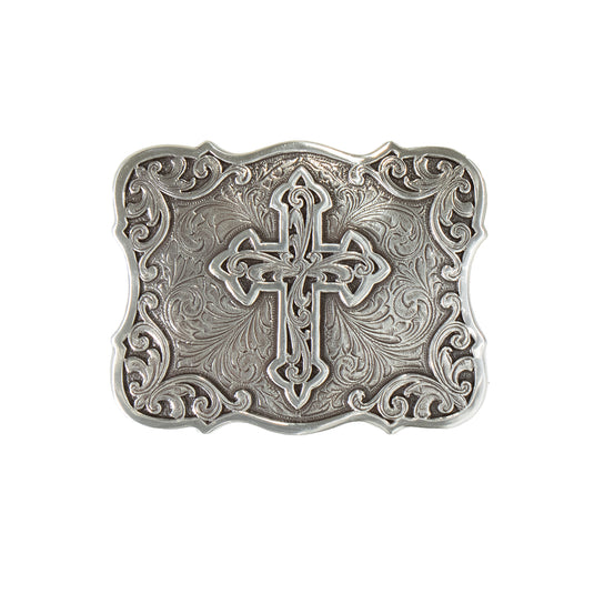 37907 - Blazin Roxx Rectangle Cross Filigree Buckle