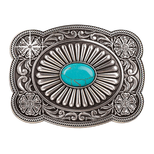 37974 - Blazin Roxx Turquoise Stone Fanned Buckle