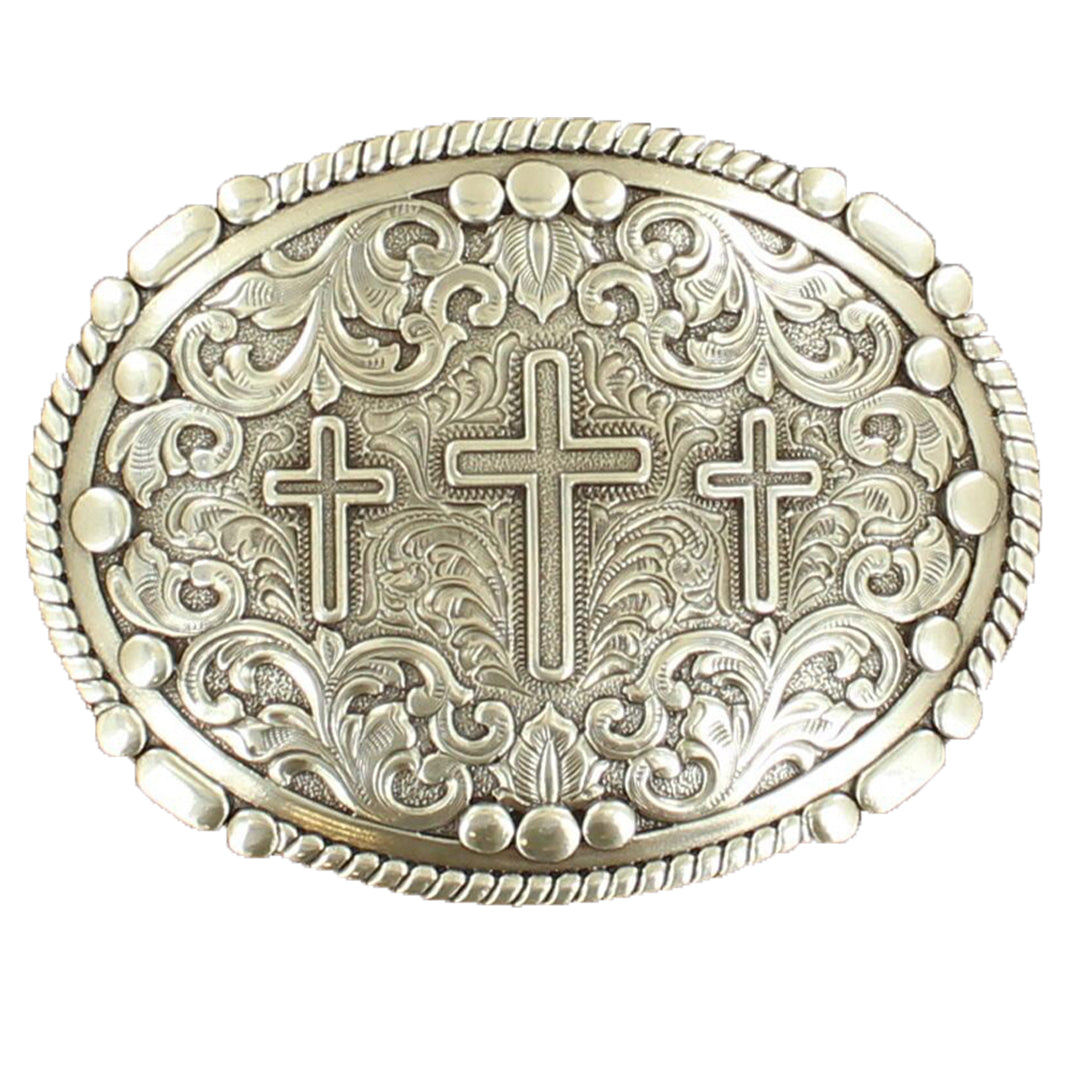 ❣️蘭❣️ 37980 - Nocona Triple Cross Oval Buckle – D & D Outfitters
