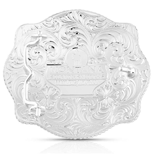 7009 - Montana Silversmiths Two-Tone Don't Tread On Me Scalloped Buckle