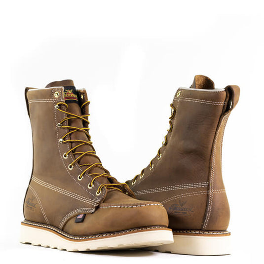 804-4478 - Thorogood American Heritage – 8″ Trail Crazyhorse Safety Toe – Moc Toe Maxwear Wedge