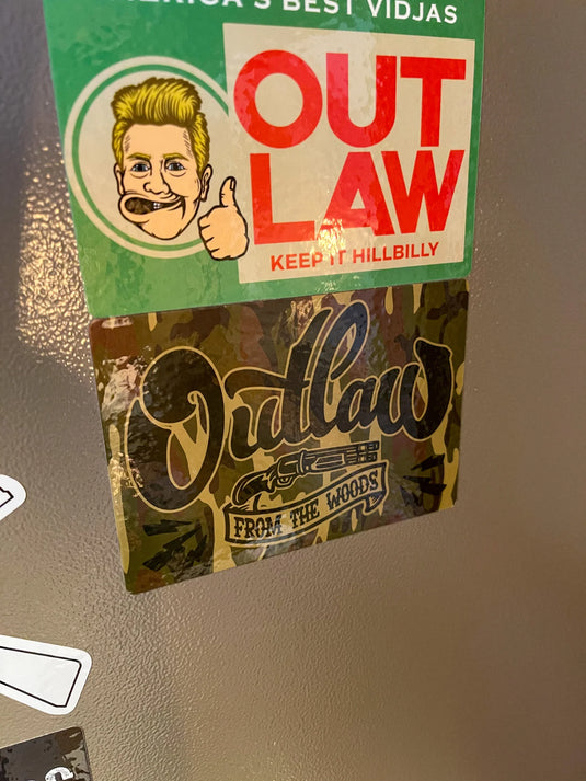 OUTST3 - Outlaw FROM THE WOODS Camo Sticker