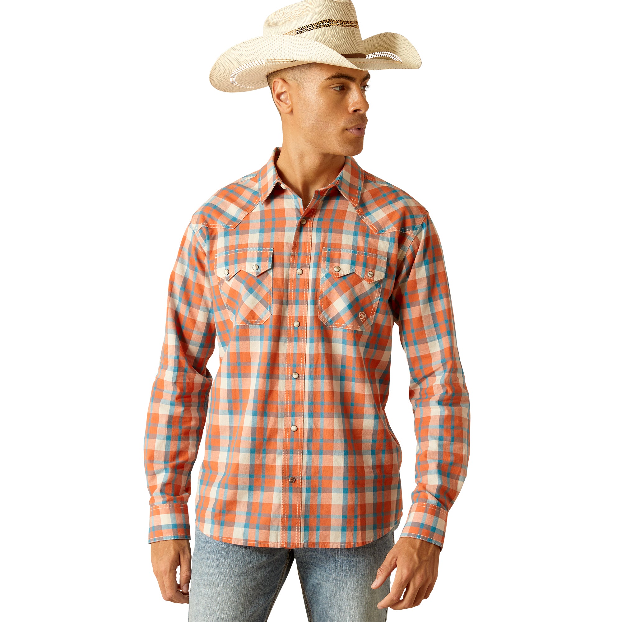 Men's Ariat Hernandez Retro Fit Shirt-Dark Grey