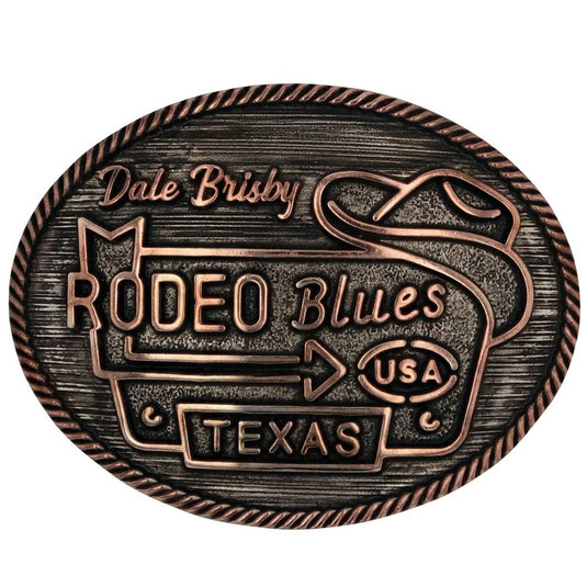 A963DB - Montana Silversmiths Dale Brisby Rodeo Blues Attitude Buckle
