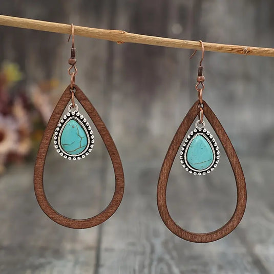 TMER2 - Wood Drop & Dangle Earrings