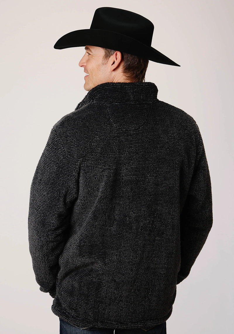 Load image into Gallery viewer, 03-097-0250-7122 GY - Roper Men's Gray Melange Fleece 3/4 Zip Pullover
