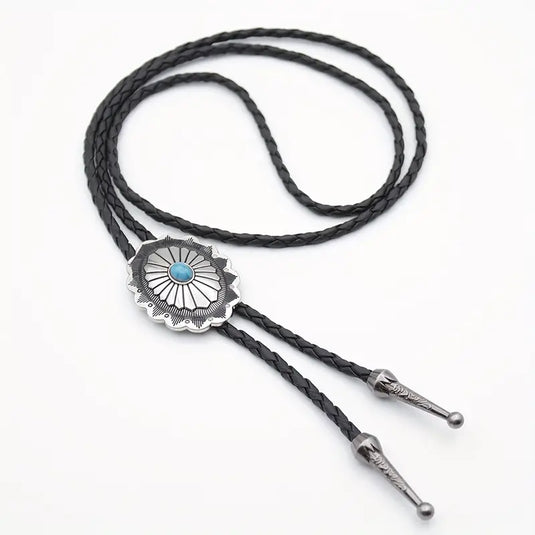 TMBLO1 - Turquoise Resin Bolo Tie