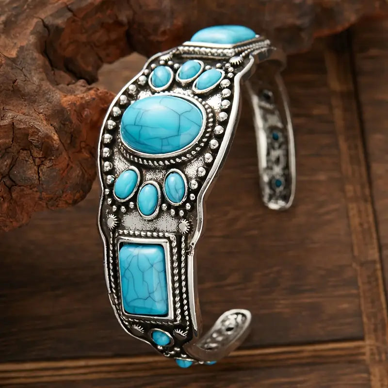 Load image into Gallery viewer, TMBC1 - Turquoise Retro Bracelet
