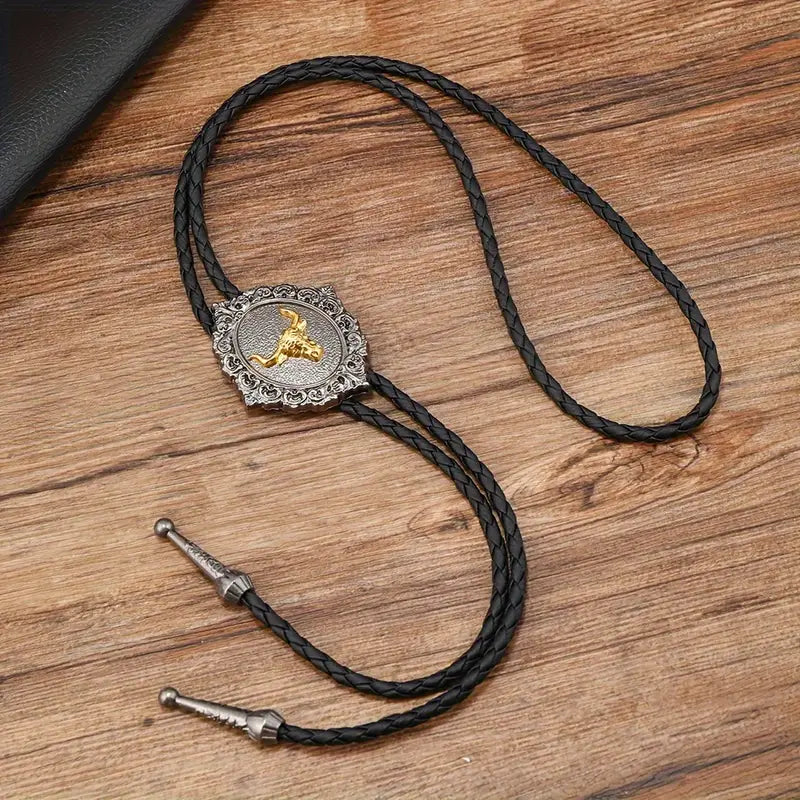 Load image into Gallery viewer, TMBLO6 - Steer Head Bolo Tie
