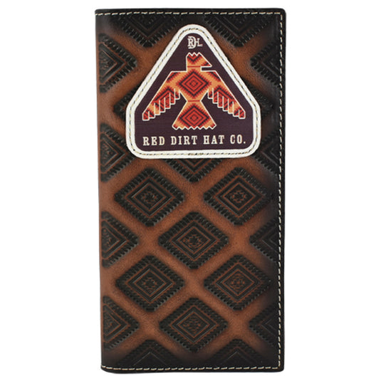 23111876W8 - Red Dirt Hat Company Rodeo Wallet Thunderbird Logo Patch