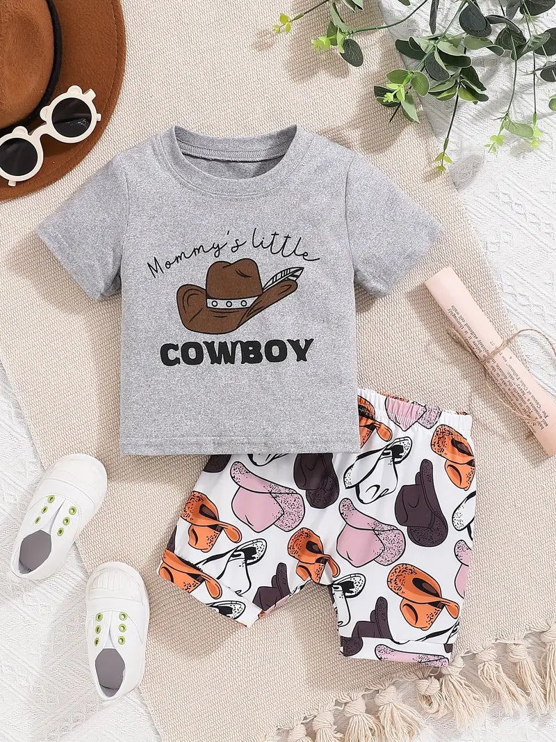 Load image into Gallery viewer, TMCHD61 - Children&#39;s Mama&#39;s Little Cowboy 2 Piece Set

