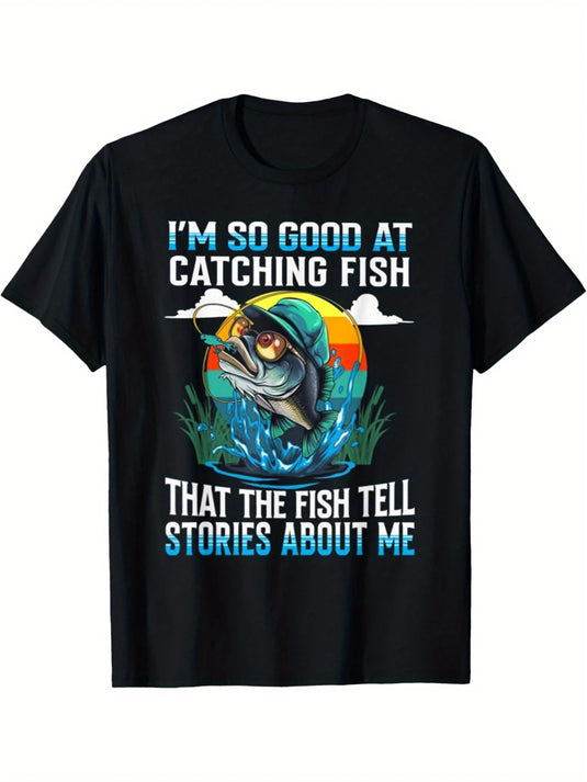 TMTSHT45 - So Good At Catching Fish T Shirt