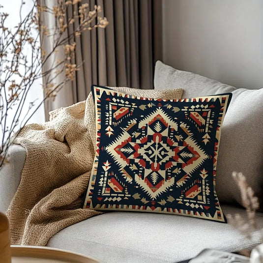 TMPL19 - 1 Piece Aztec Print Throw Pillow