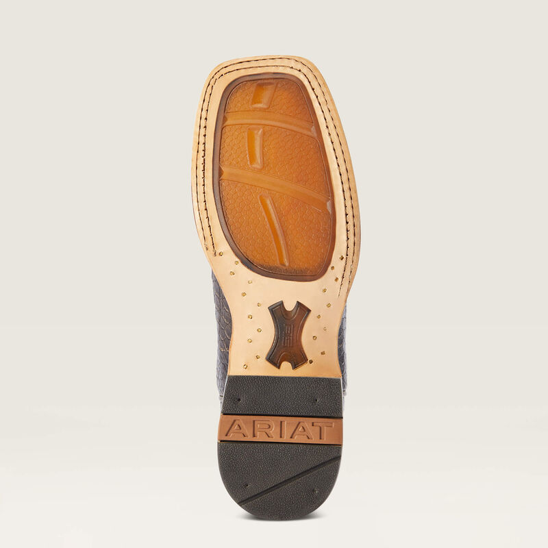 Load image into Gallery viewer, 10042540 - Ariat Women's Donatella Brushed Chocolate Caiman Belly Western Boot
