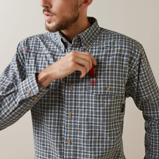 10043545 - Ariat FR Plaid Featherlight Work Shirt