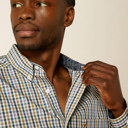 10062197 - Ariat Men's Wrinkle Free Dusty Classic Fit Shirt