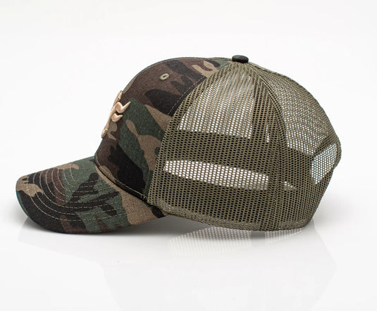 TH101-1007 - CAMO - Rodeo Clothing Men’s Cotton Twill Mesh Western Cap