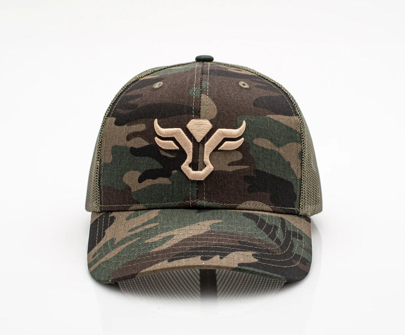 Load image into Gallery viewer, TH101-1007 - CAMO - Rodeo Clothing Men’s Cotton Twill Mesh Western Cap
