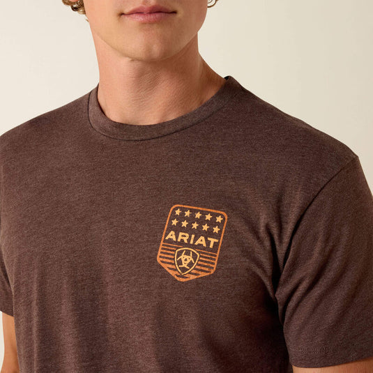 10073963 - Ariat Stripe Patriotic Badge T-Shirt