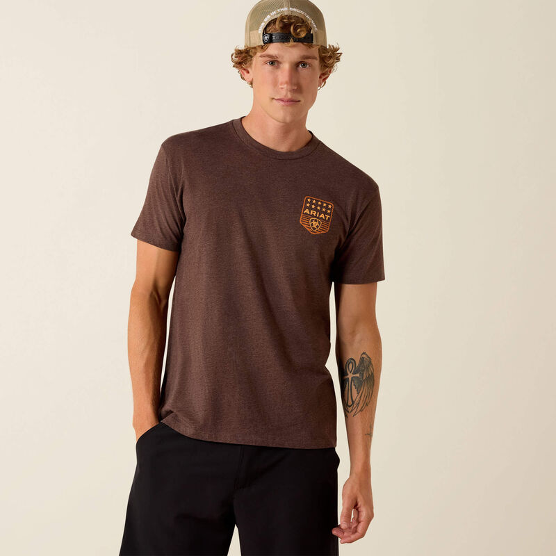 Load image into Gallery viewer, 10073963 - Ariat Stripe Patriotic Badge T-Shirt
