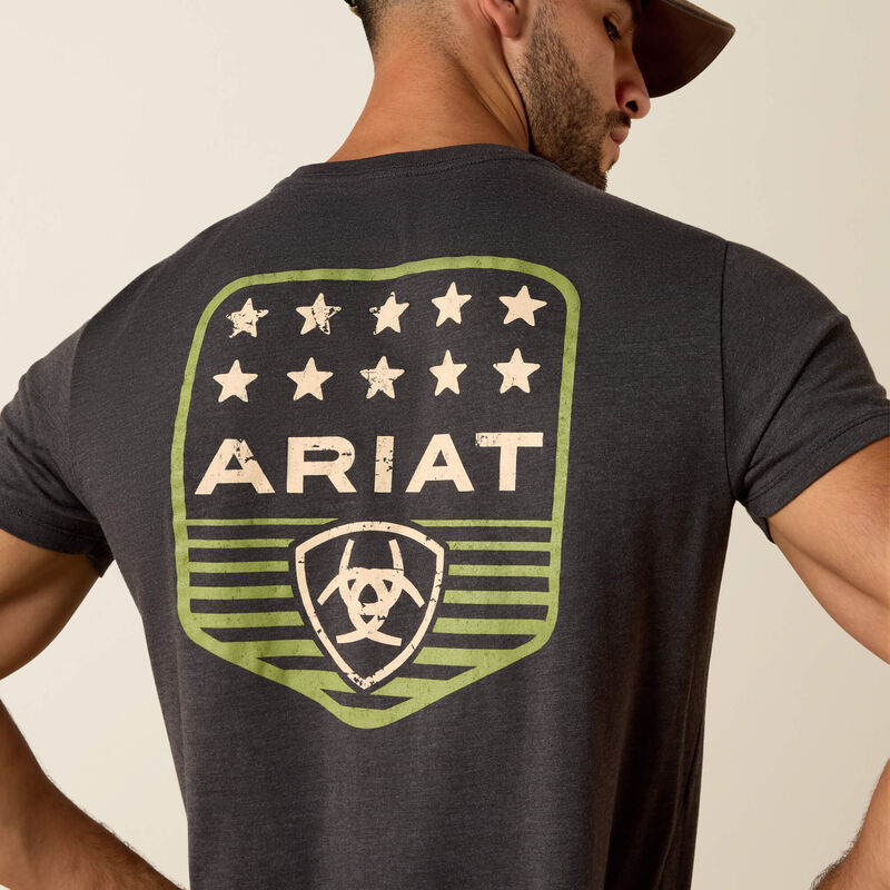 Load image into Gallery viewer, 10073964 - Ariat Stripe Patriotic Badge T-Shirt

