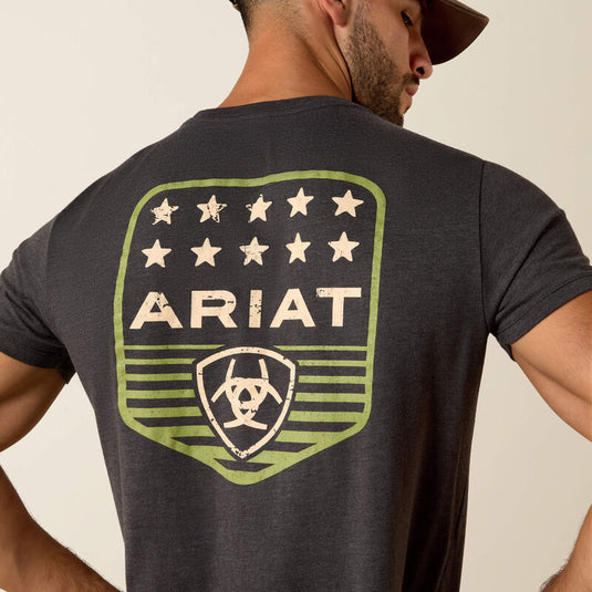 10073964 - Ariat Stripe Patriotic Badge T-Shirt