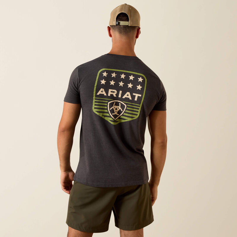 Load image into Gallery viewer, 10073964 - Ariat Stripe Patriotic Badge T-Shirt

