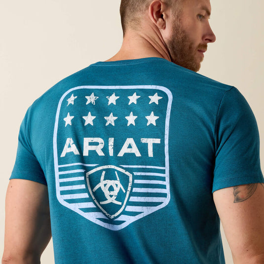 10073965 - Ariat Stripe Patriotic Badge T-Shirt