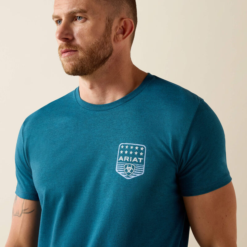 Load image into Gallery viewer, 10073965 - Ariat Stripe Patriotic Badge T-Shirt
