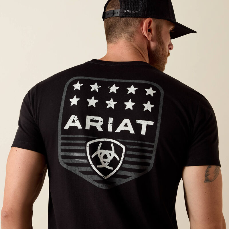 Load image into Gallery viewer, 10073966 - Ariat Stripe Patriotic Badge T-Shirt
