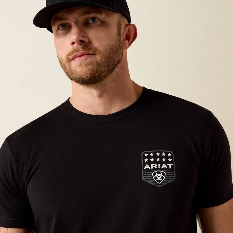 Load image into Gallery viewer, 10073966 - Ariat Stripe Patriotic Badge T-Shirt
