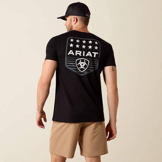 10073966 - Ariat Stripe Patriotic Badge T-Shirt