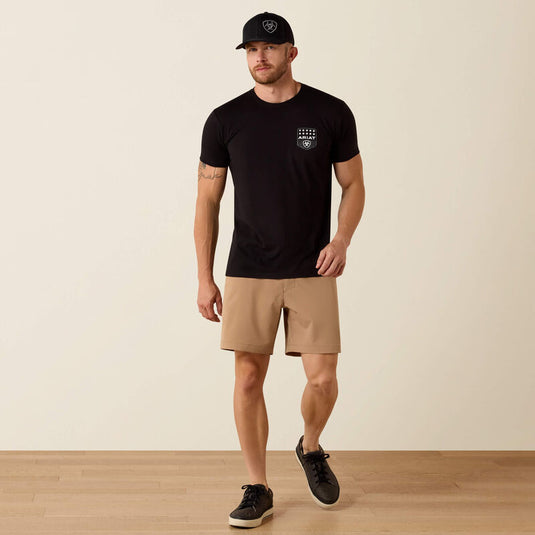 10073966 - Ariat Stripe Patriotic Badge T-Shirt