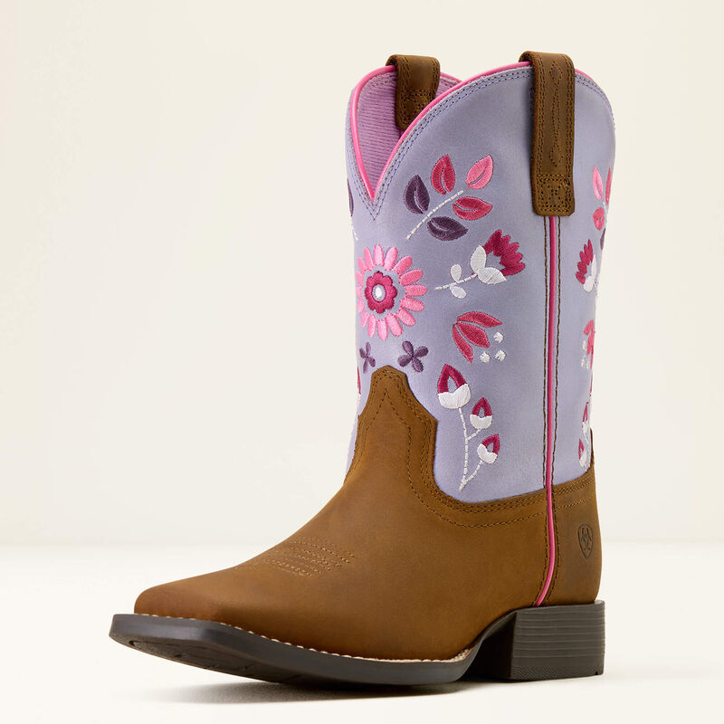 Load image into Gallery viewer, 10074202 - Ariat Wild Bloom Wide Square Toe Children's Western Boot

