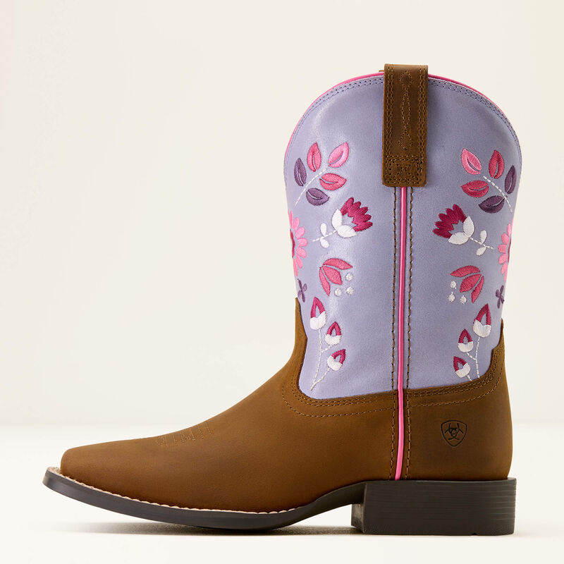 Load image into Gallery viewer, 10074202 - Ariat Wild Bloom Wide Square Toe Children's Western Boot
