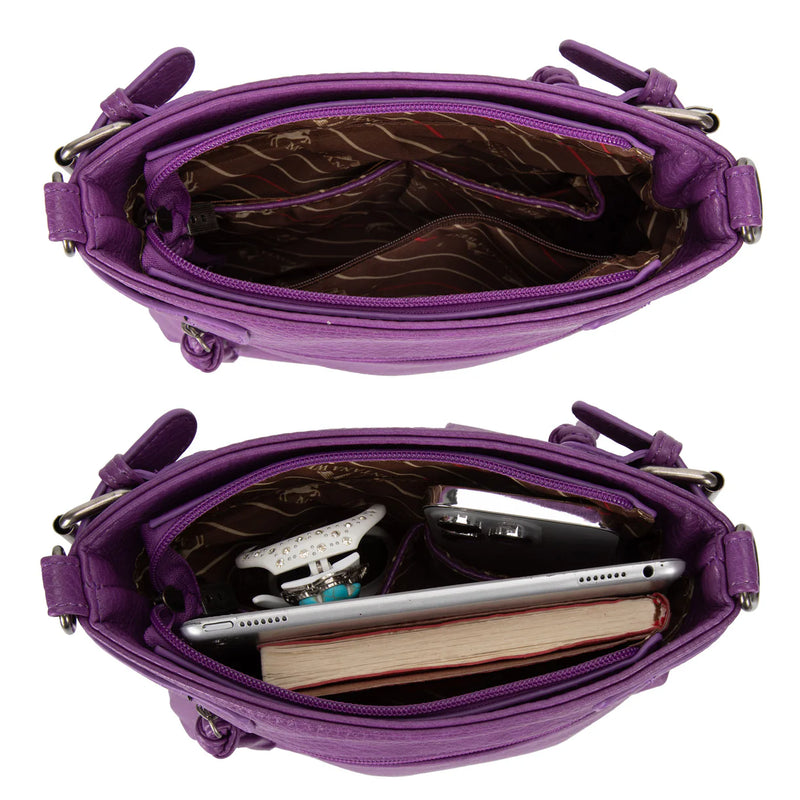 Load image into Gallery viewer, MWC-100APP - Montana West Multi Pockets Crossbody Bag - Purple
