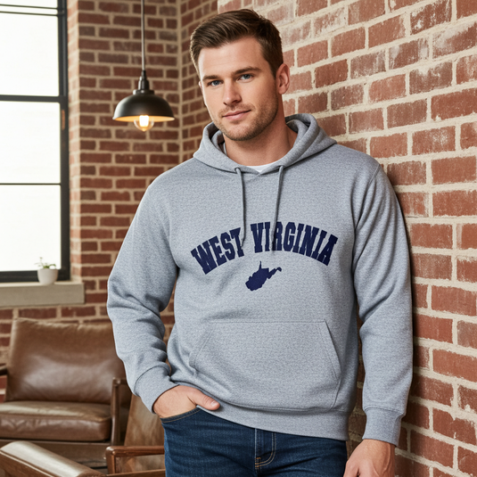 CALGWV - WV Light Grey Hoodie