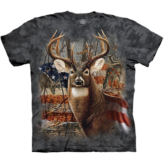 103709 - Patriotic Buck Classic Cotton T-Shirt