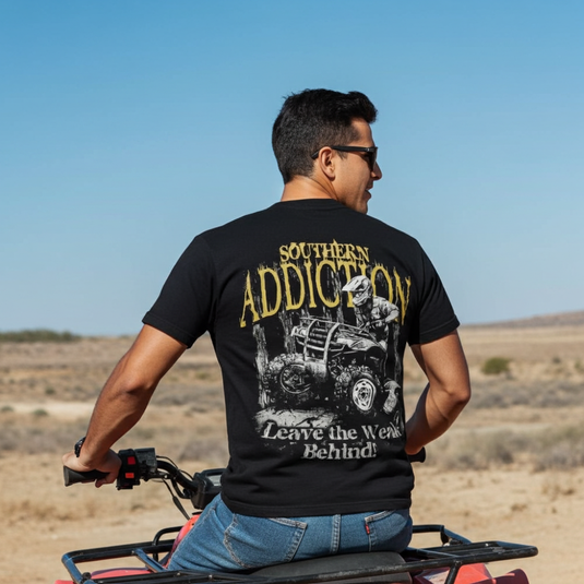 6040 - Southern Addiction Leave Weak Behind T Shirt