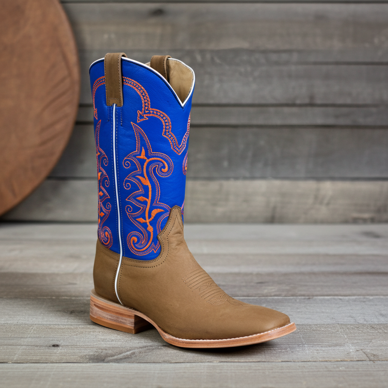 Load image into Gallery viewer, 1178 - RockinLeather Men&#39;s Crazy Horse w/Blue Upper Western Boot
