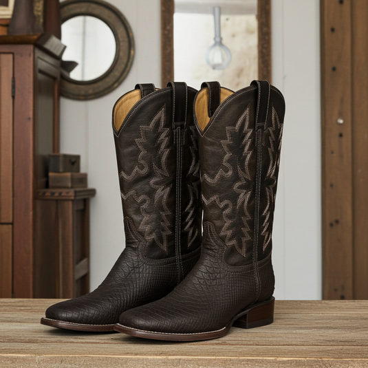 CP5004 - Cowboy Prayer Men's Chocolate Snake Print Western Boot