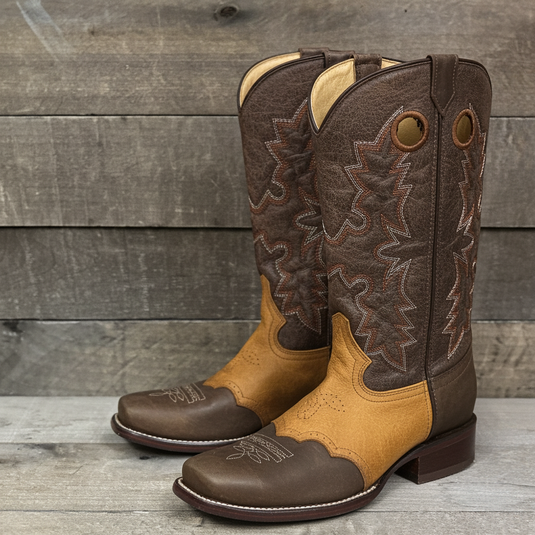 CP5005 - Cowboy Prayer Men's Chocolate Western Boot With Overlay