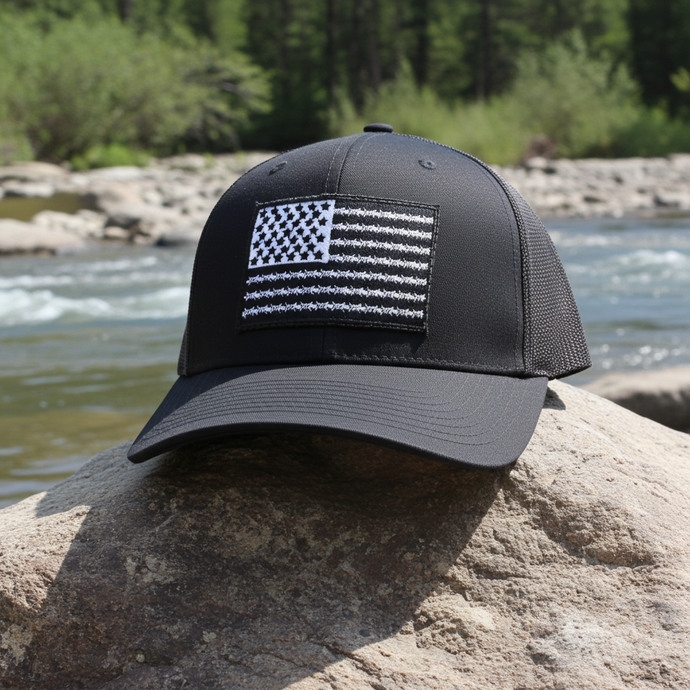 SA133 - Southern Addiction Barbed Wire Flag Black Cap