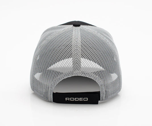 TH101-1106 - BLACK -GREY - Rodeo Clothing Men’s Cotton Twill Mesh Western Cap