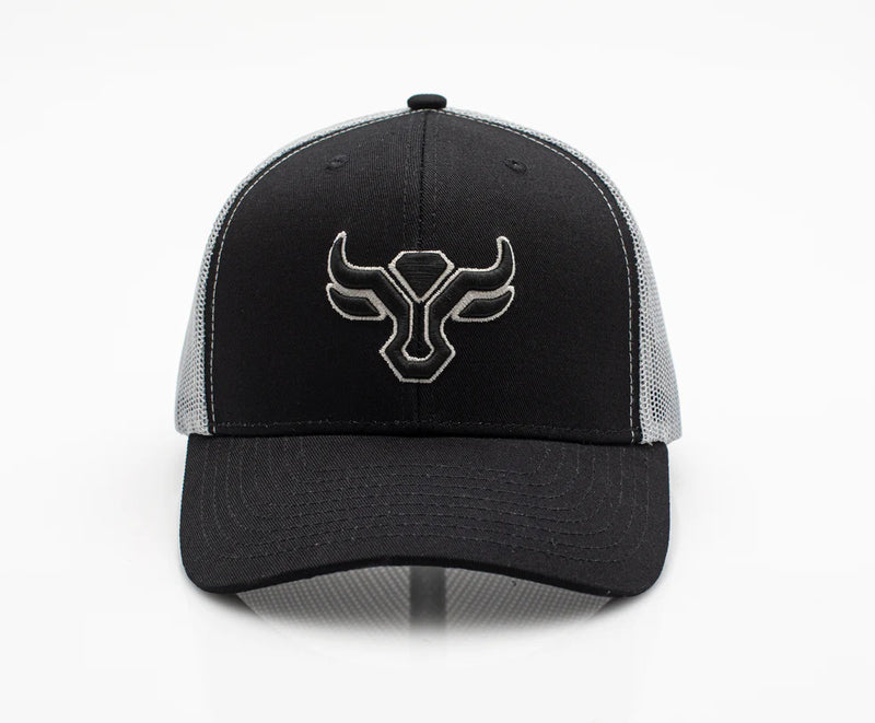 Load image into Gallery viewer, TH101-1106 - BLACK -GREY - Rodeo Clothing Men’s Cotton Twill Mesh Western Cap
