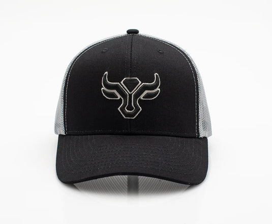 TH101-1106 - BLACK -GREY - Rodeo Clothing Men’s Cotton Twill Mesh Western Cap