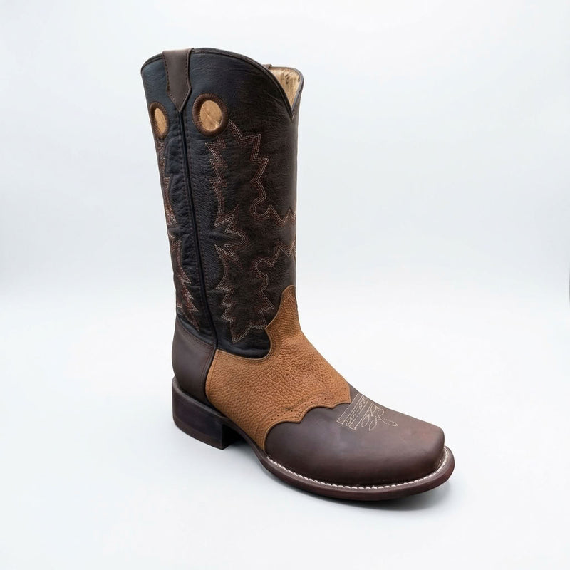 Load image into Gallery viewer, CP5005 - Cowboy Prayer Men's Chocolate Western Boot With Overlay
